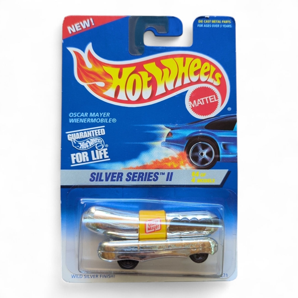 Hot Wheels Oscar Mayer Wienermobile Chrome‎ MOC 1993/1995 Silver Series II